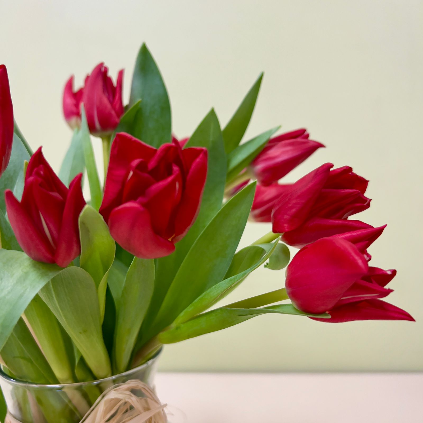 Arreglo de Tulipanes en Florero (30OFF)