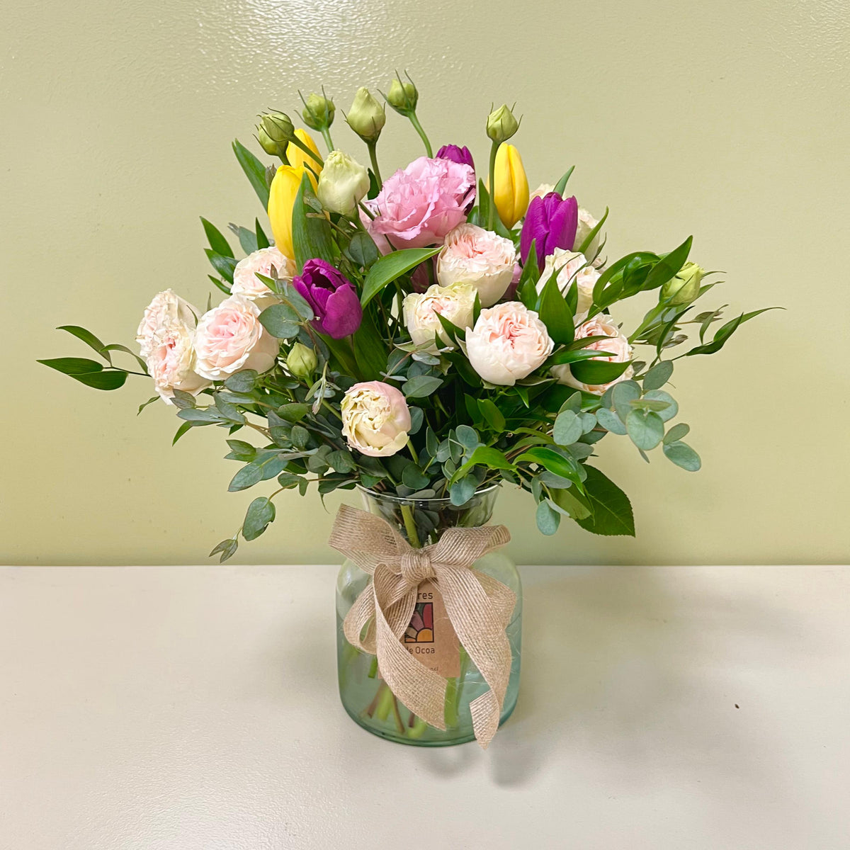 Florero 6 Tulipanes Mini