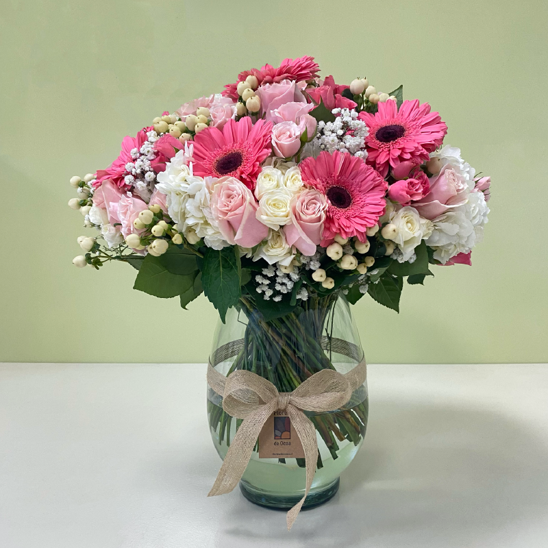 Florero Hortensias Blanca XL | 80 Varas