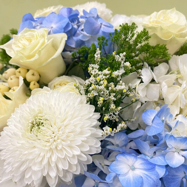 Maxi Ramo Hortensias Celestes