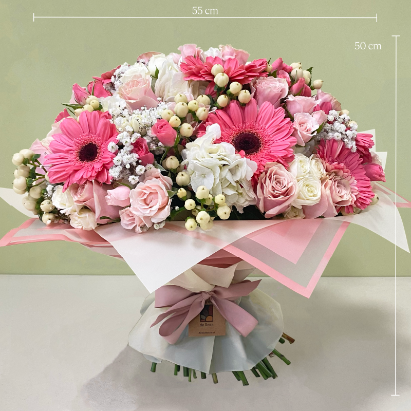 Maxi Ramo Hortensias Blanca