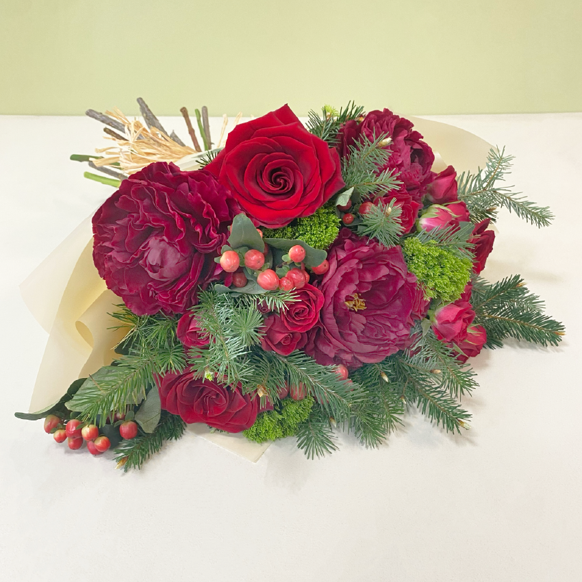 Peonías & Rosas Rojas M | Navidad