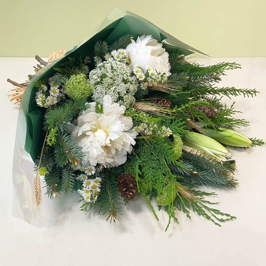 Peonías Blancas & Verdes | Navidad