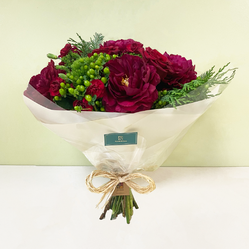 Peonías & Rosas Rojas L | Navidad