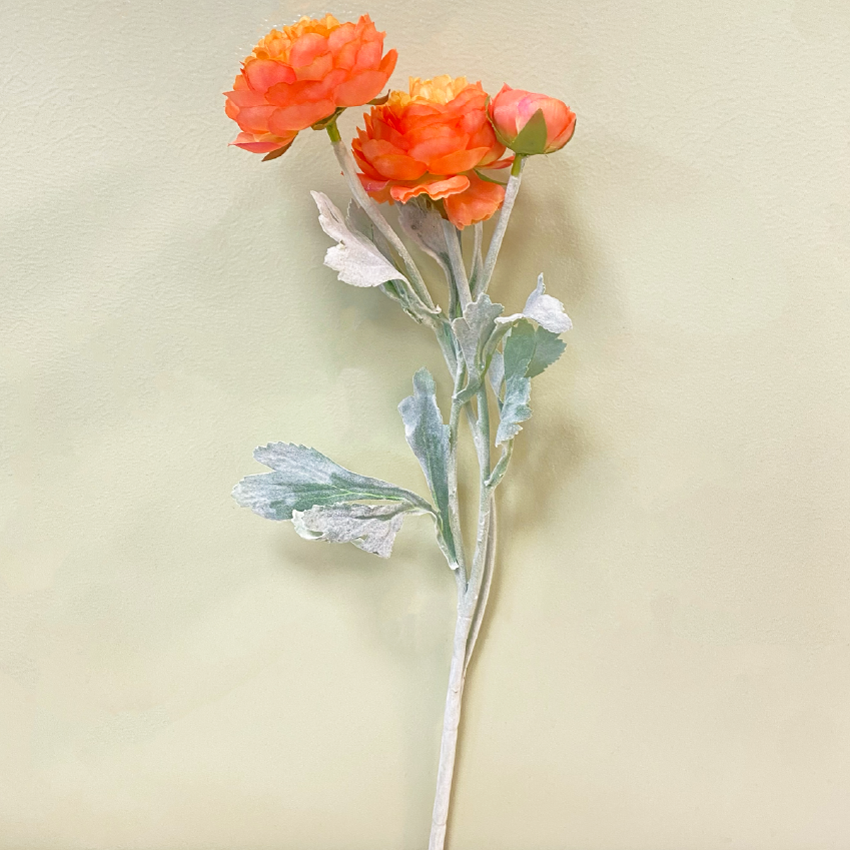 Ranúnculo Naranja Artificial 1 Vara
