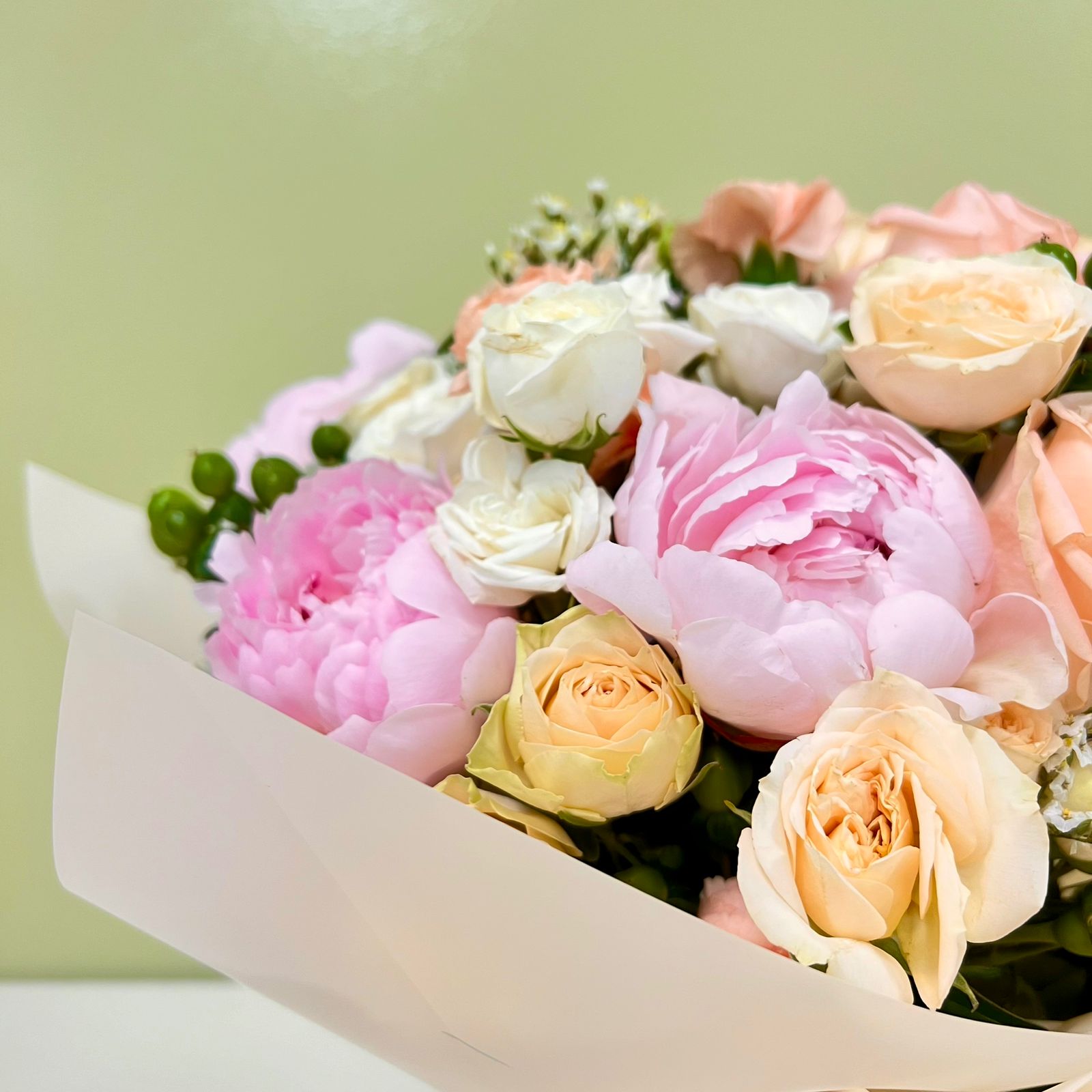 Peonías Rosadas & Damascos