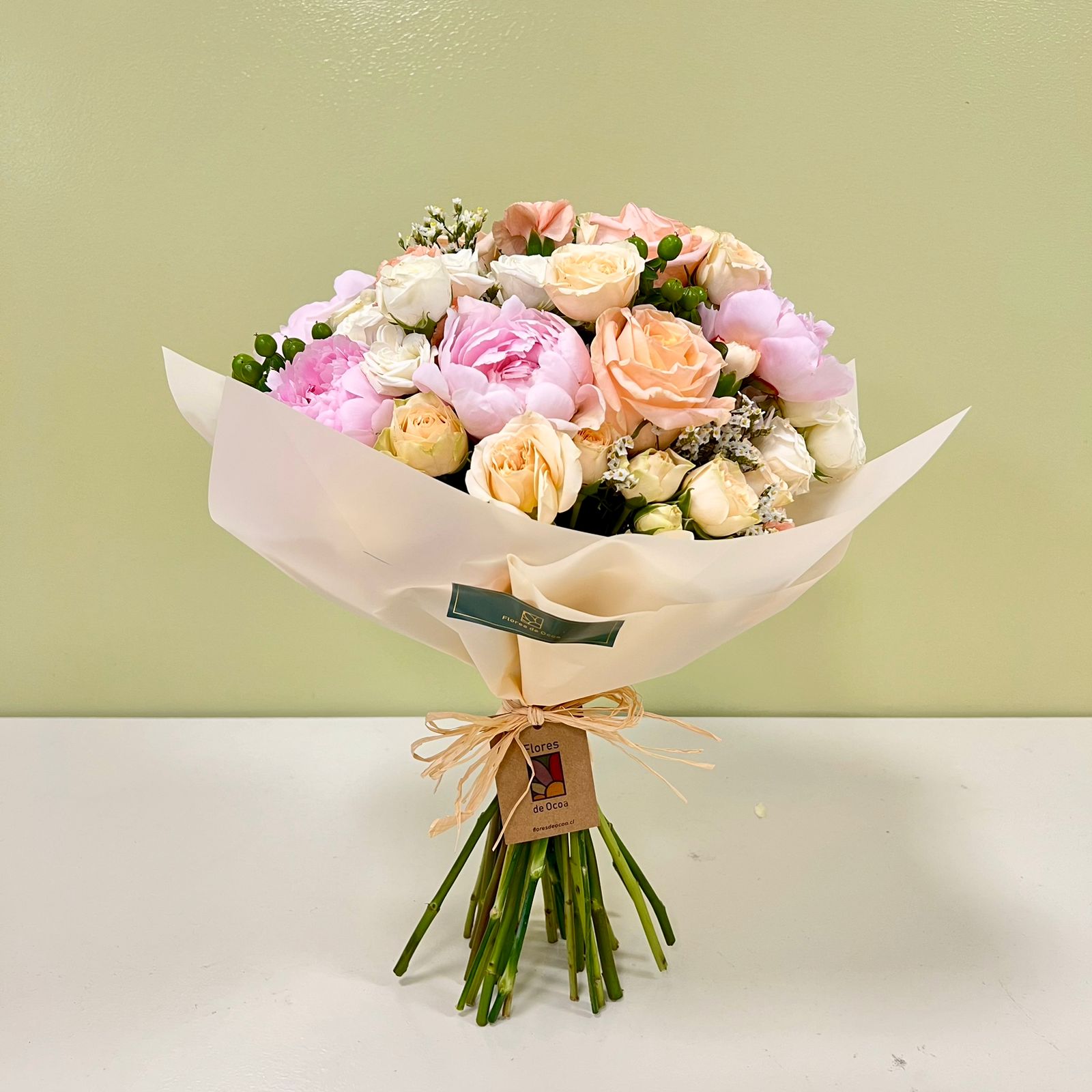 Peonías Rosadas & Damascos