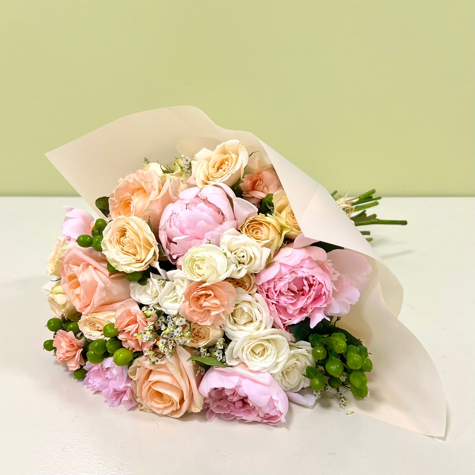 Peonías Rosadas & Damascos