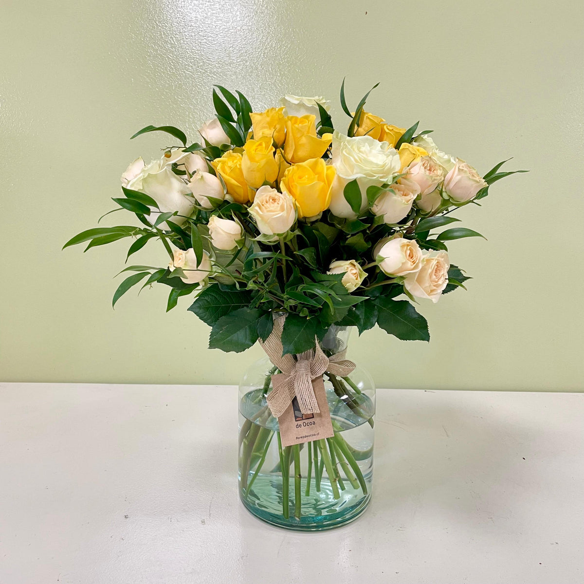 Florero Rosas & Mini Rosas
