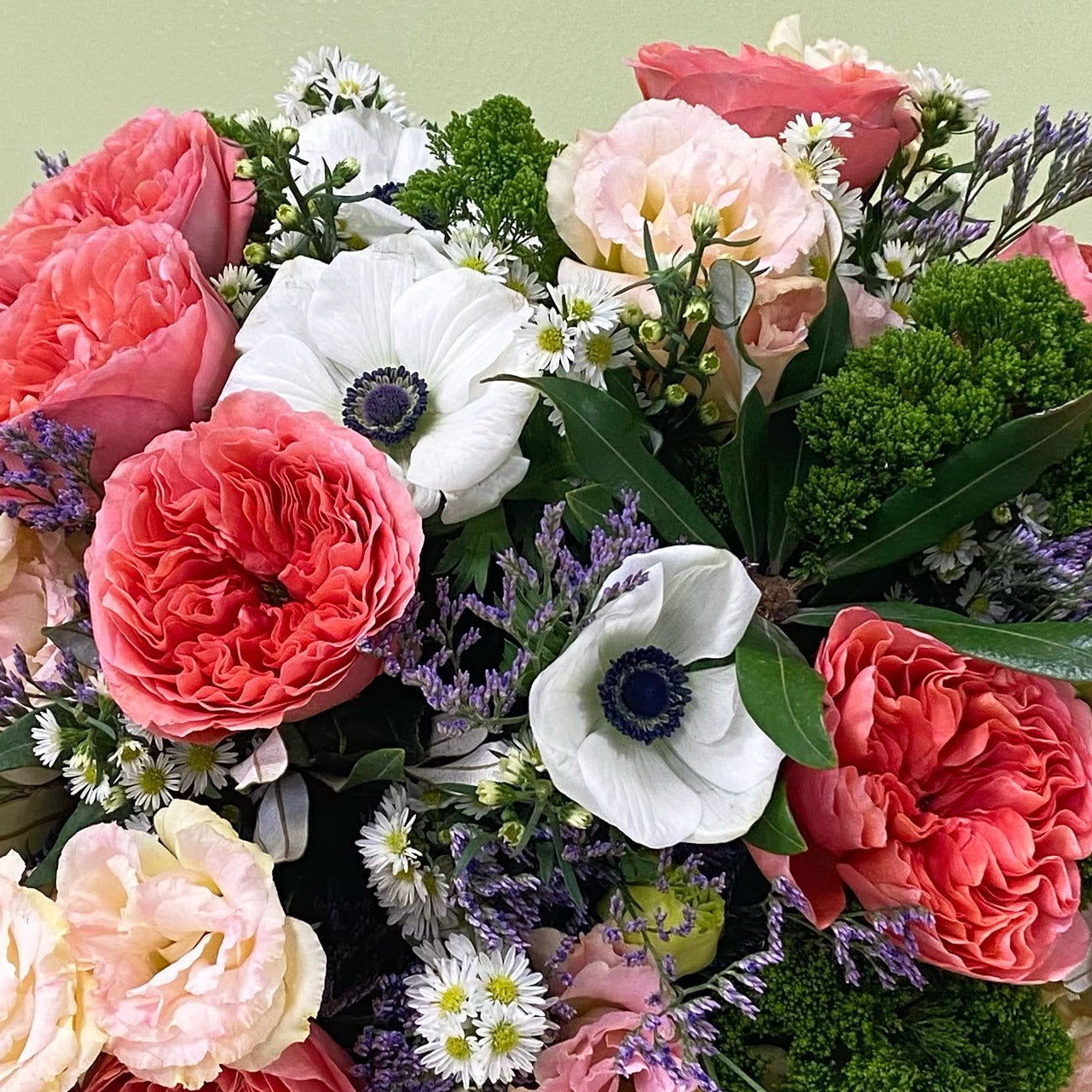 Bouquete Garden Roses & Anémonas XL | 75 Varas